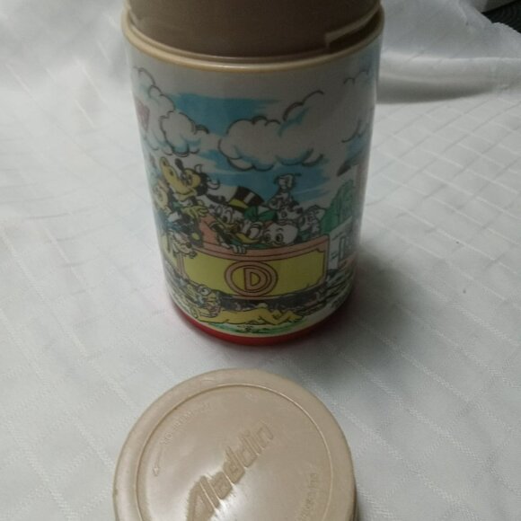 Vintage Walt Disney Express Childs Lunch Thermos Train Aladdin Bottle - NO CUP - Picture 2 of 6